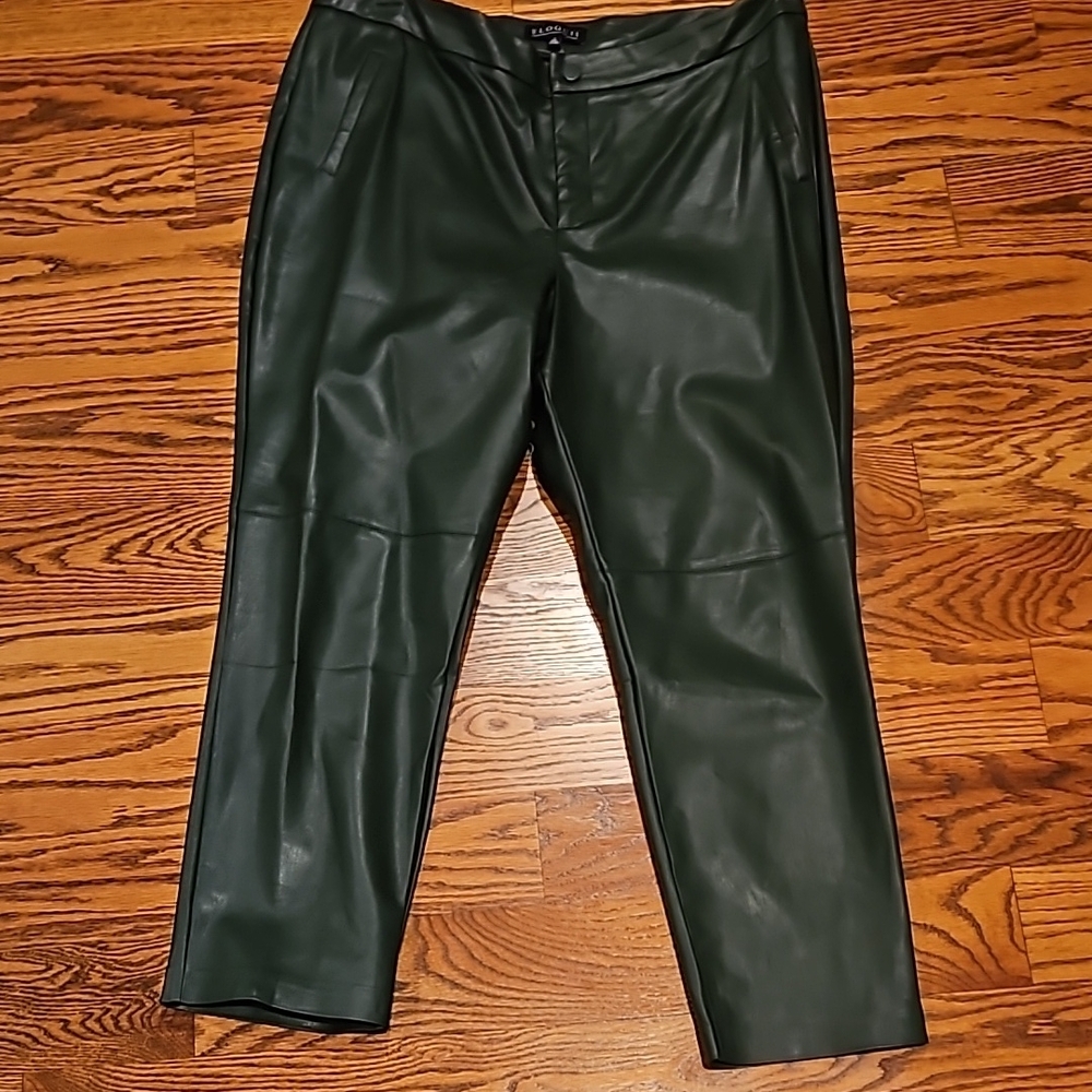 Green Leather Pants